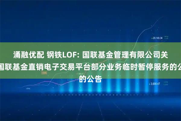 涌融优配 钢铁LOF: 国联基金管理有限公司关于国联基金直销电子交易平台部分业务临时暂停服务的公告